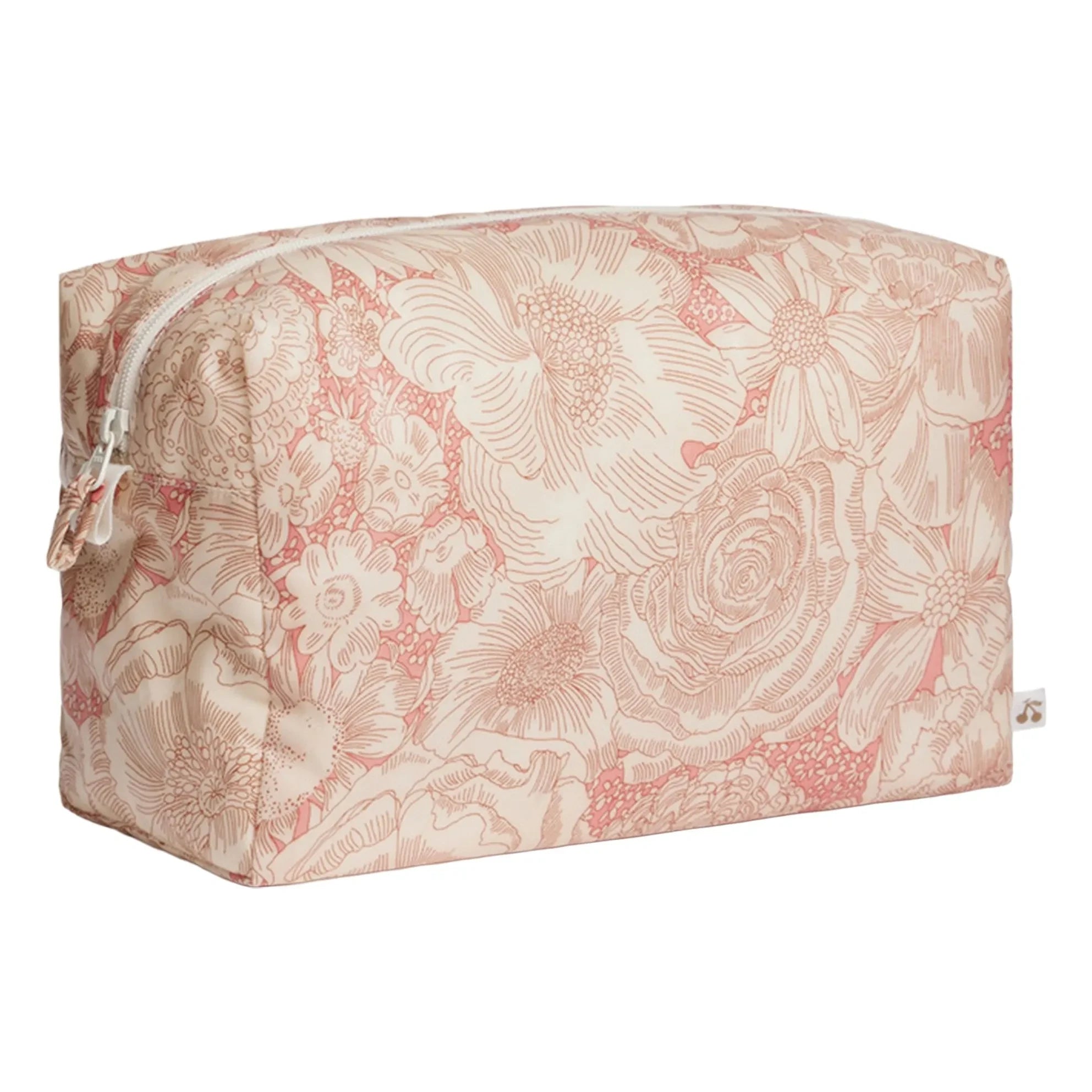 Bonpoint - G Fleurie Bio-Baumwoll-Kulturtasche | Blassrosa