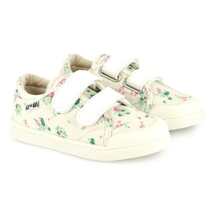 Bonton - Flowery Izy Çizik Sneakerlar | Ekru