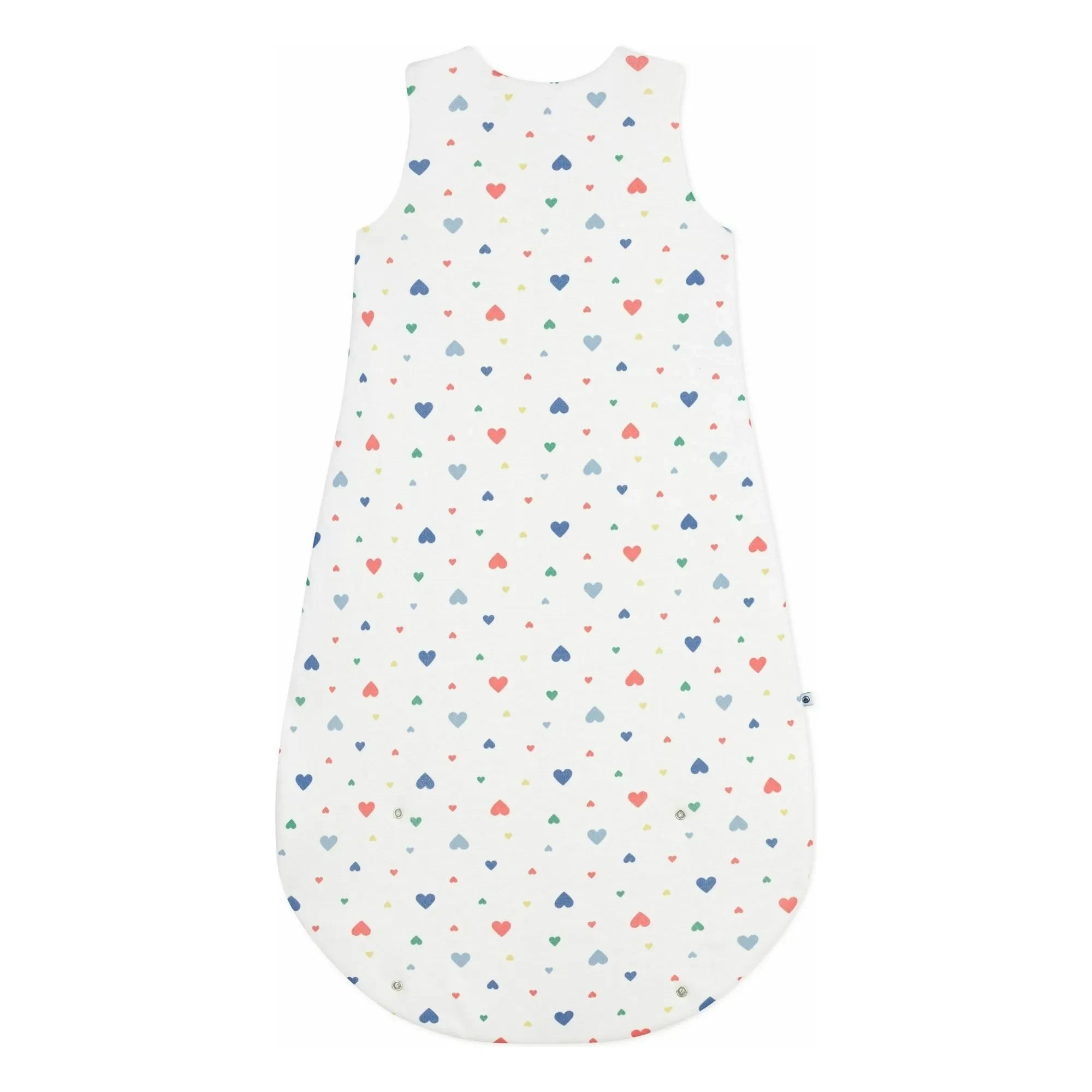 Petit Bateau - Kalp Desenli Uyku Tulumu | Beyaz