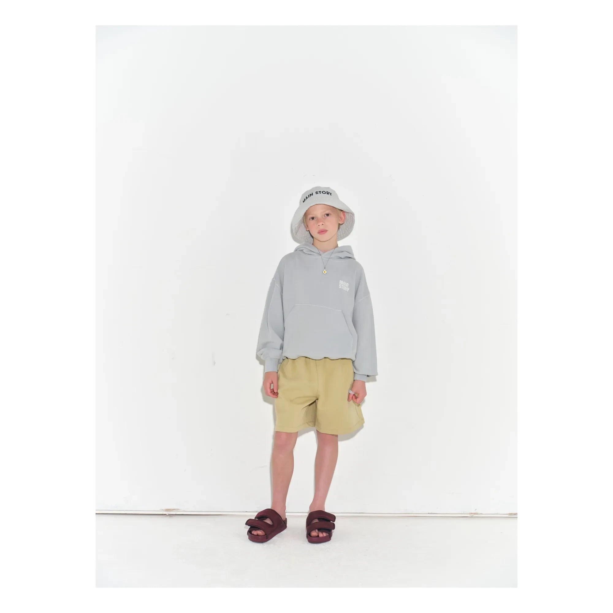 Main Story - Organic cotton hoodie | Light gray