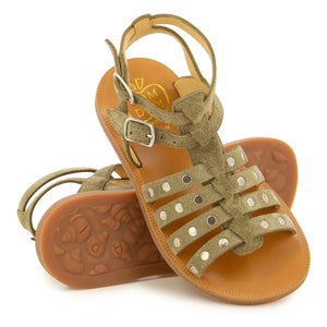 Pom d'Api - Plagette Stud sandaletler | Haki