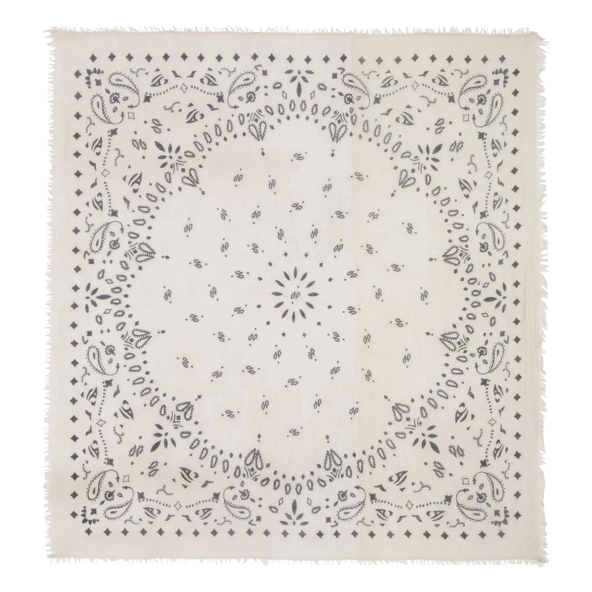 Kujten - Effy Kaschmir-Voile Bandana | Haferflocke