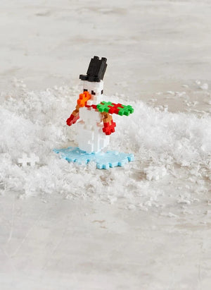 Plus-Plus - Snowman Tube - 100 Pieces | White