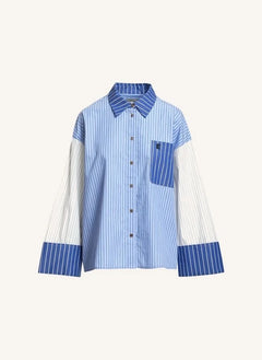 Essentiel Antwerp - Kovid Mix Hemd | Blau