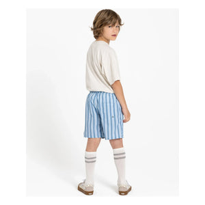 Finger in the nose - Freeboy Striped Swim Shorts | Blue