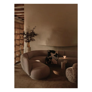 Ferm Living - Cilla pamuk goblen örtü | Kahverengi