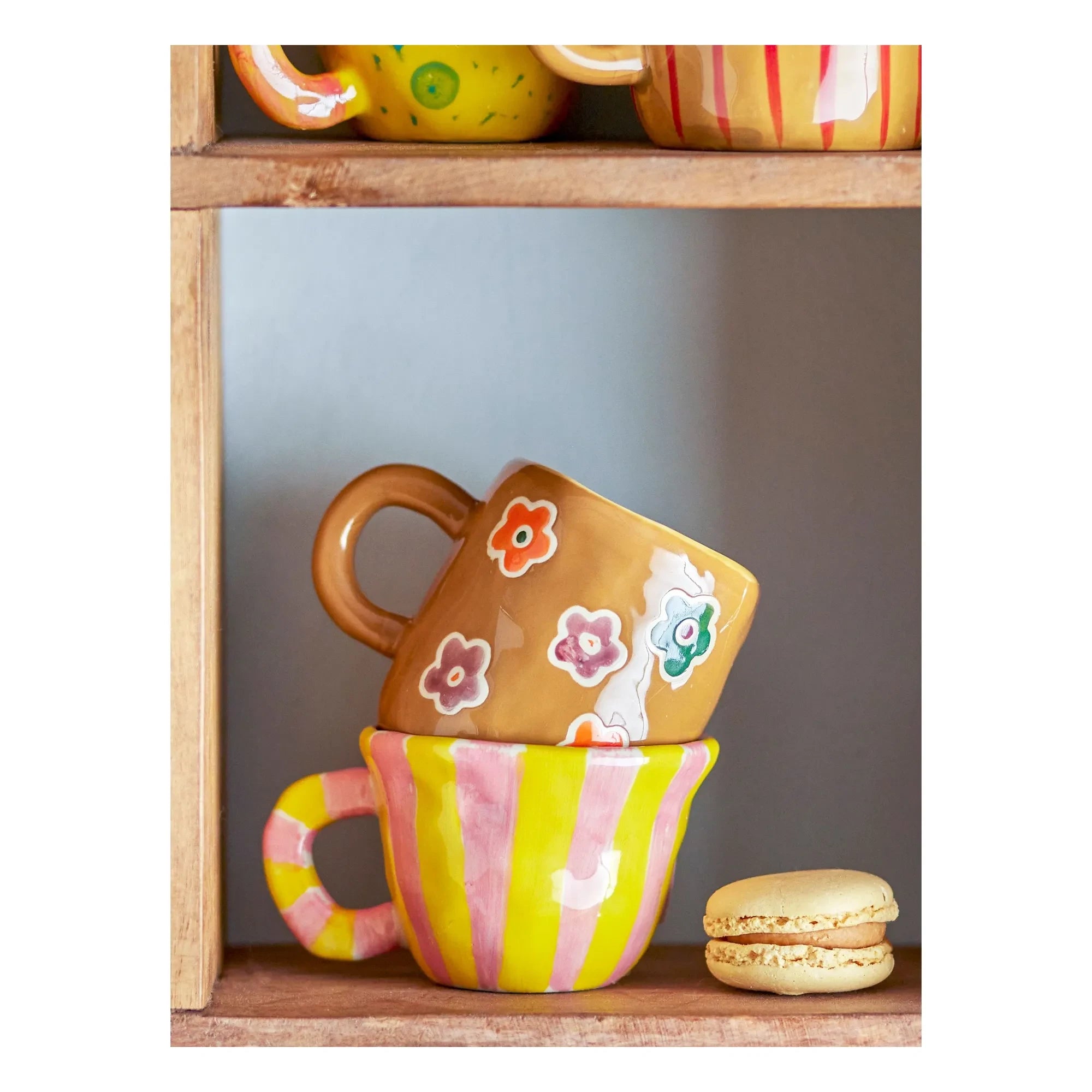Bloomingville Mini - Seramik kupa Nini | Pembe