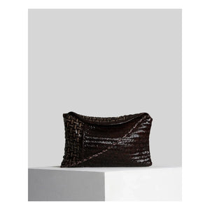 Vipera - Clutch aus Leder mit Kissenbesatz | Schokolade