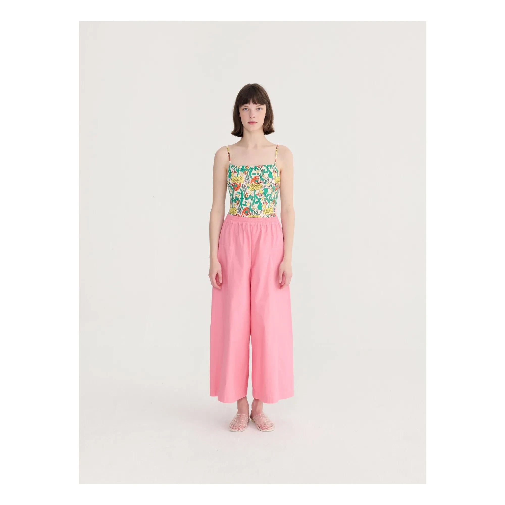 Bobo Choses - Paper Touch organik pamuk pantolon | Pembe