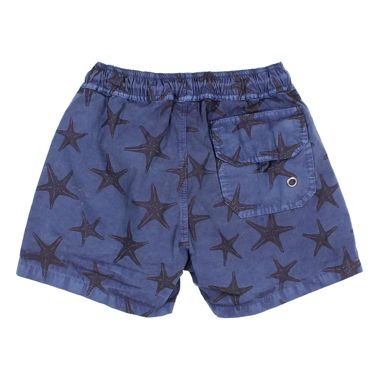 Búho - Etoiles de Mer Badehose aus Bio-Baumwollpopeline | Marineblau
