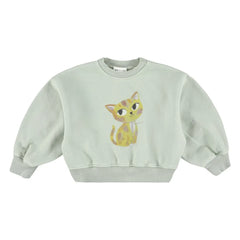 Morley - Zyco Cat Sweatshirt | Sage