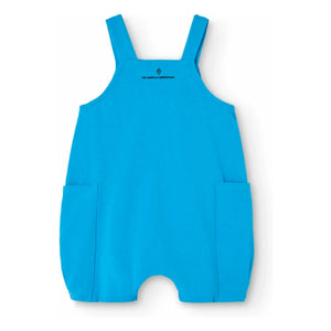 The Animals Observatory - Organic Cotton Gase Romper | Azure Blue