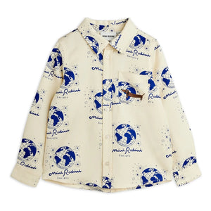 Mini Rodini - Society Tencel Hemd | Ecru