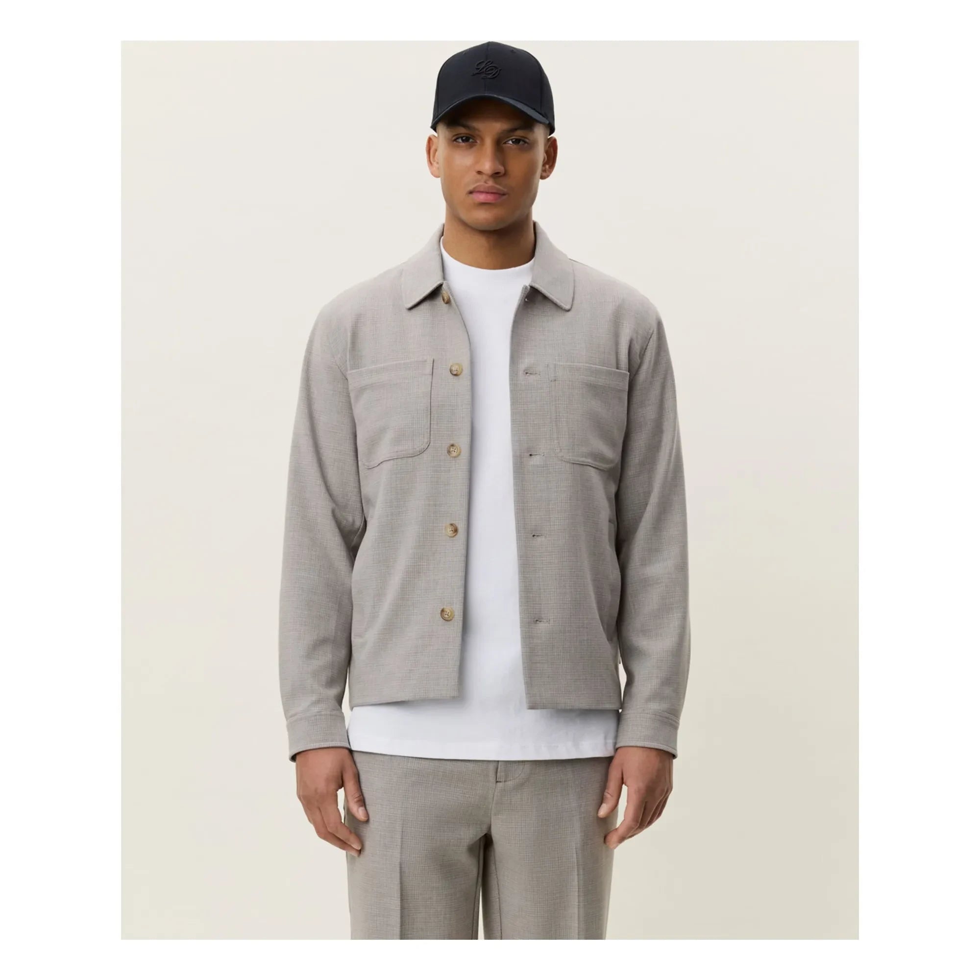 Les Deux - Veste Check Hybrid | Kahverengi