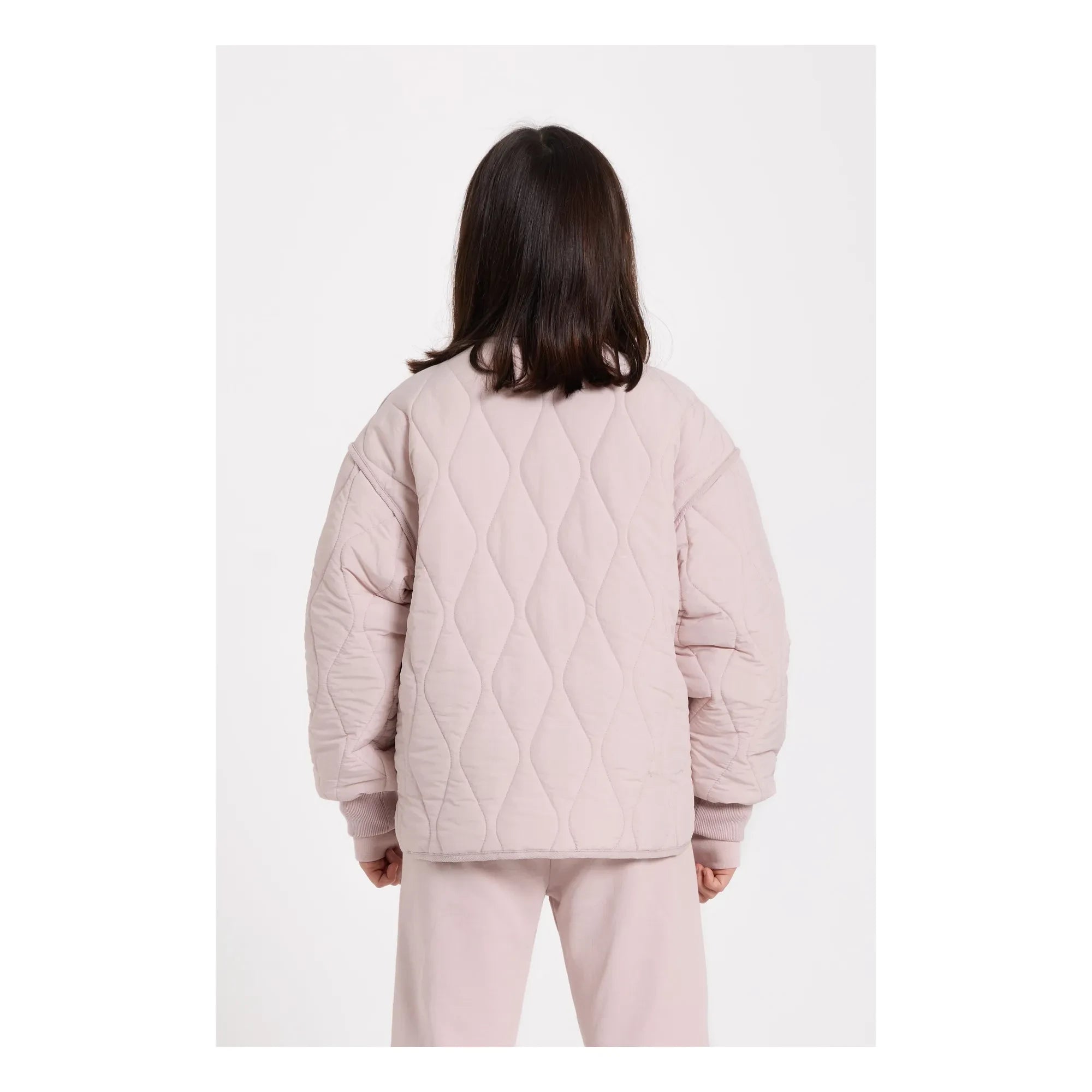 Smallable Kid - Yünlü Kapitone Bomber Ceket | Açık Pembe
