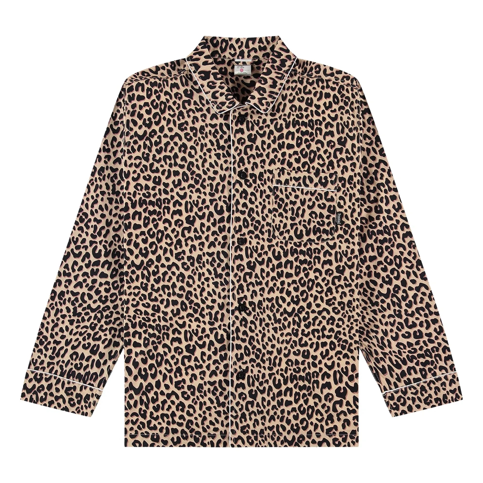 Pockies – Leoparden-Pyjamahemd | Beige