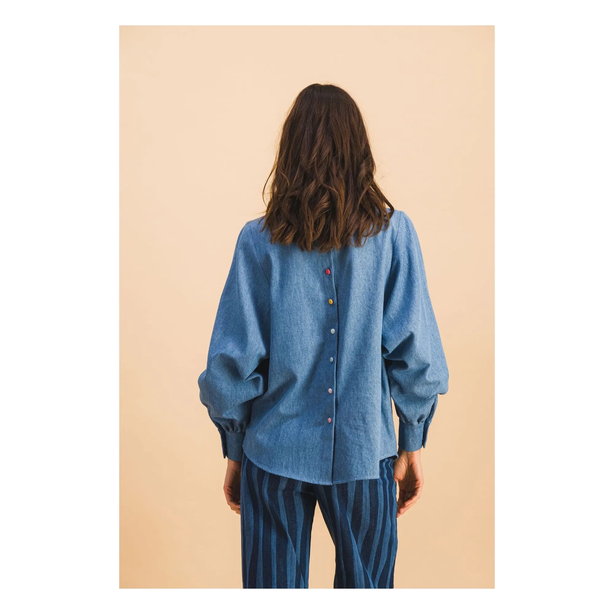 Elise Chalmin - Josette Baumwollhemd | Blau