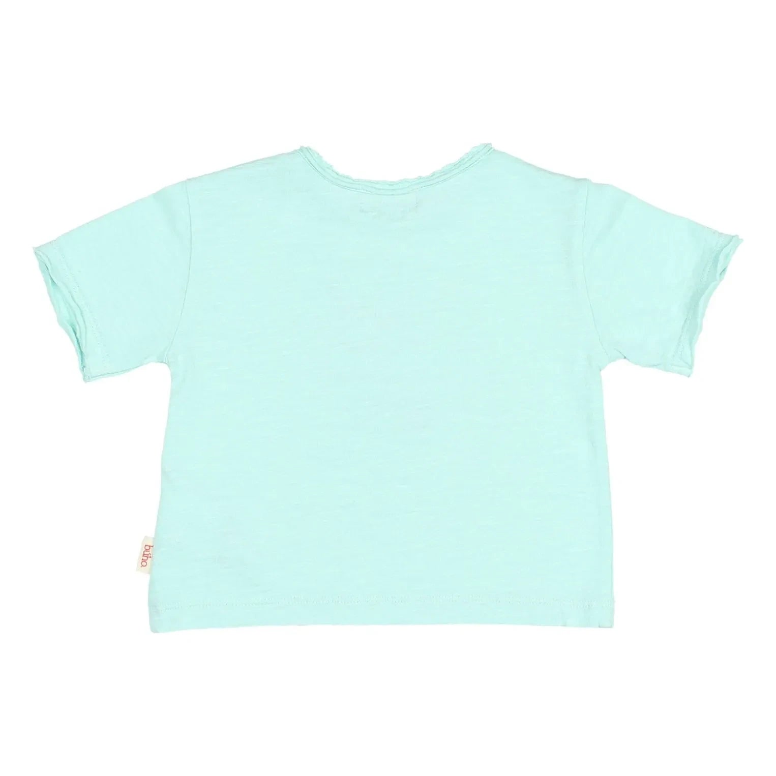 Búho - Bio-Baumwoll-T-Shirt mit Eiscreme-Print | Aqua