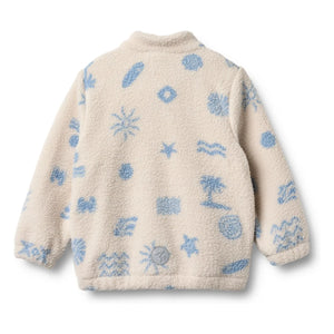 Wheat - Helge Beach Recycled Fiber Sherpa Jacket | Ecru