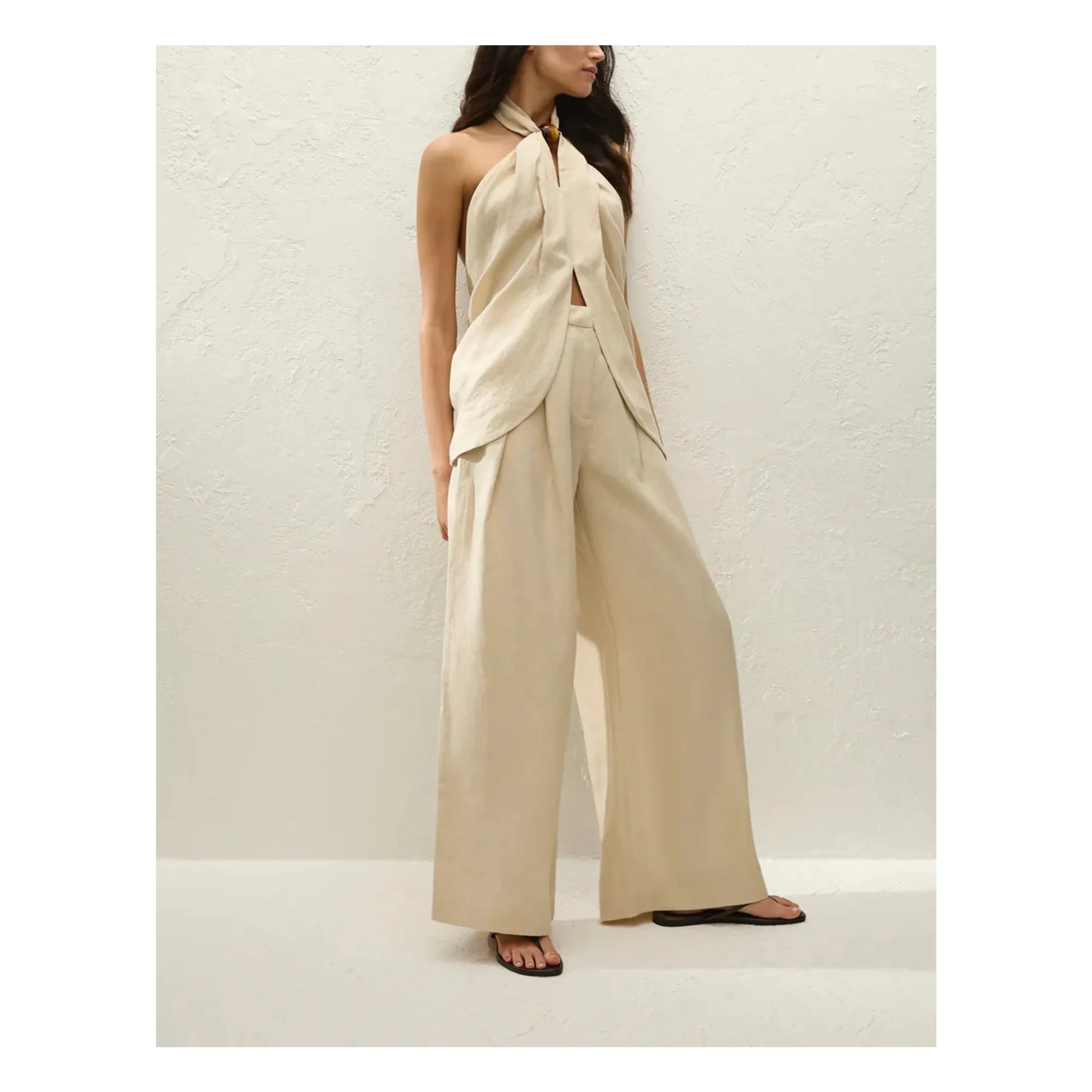 Faithfull the Brand - Biba Linen Top | Panna Cotta
