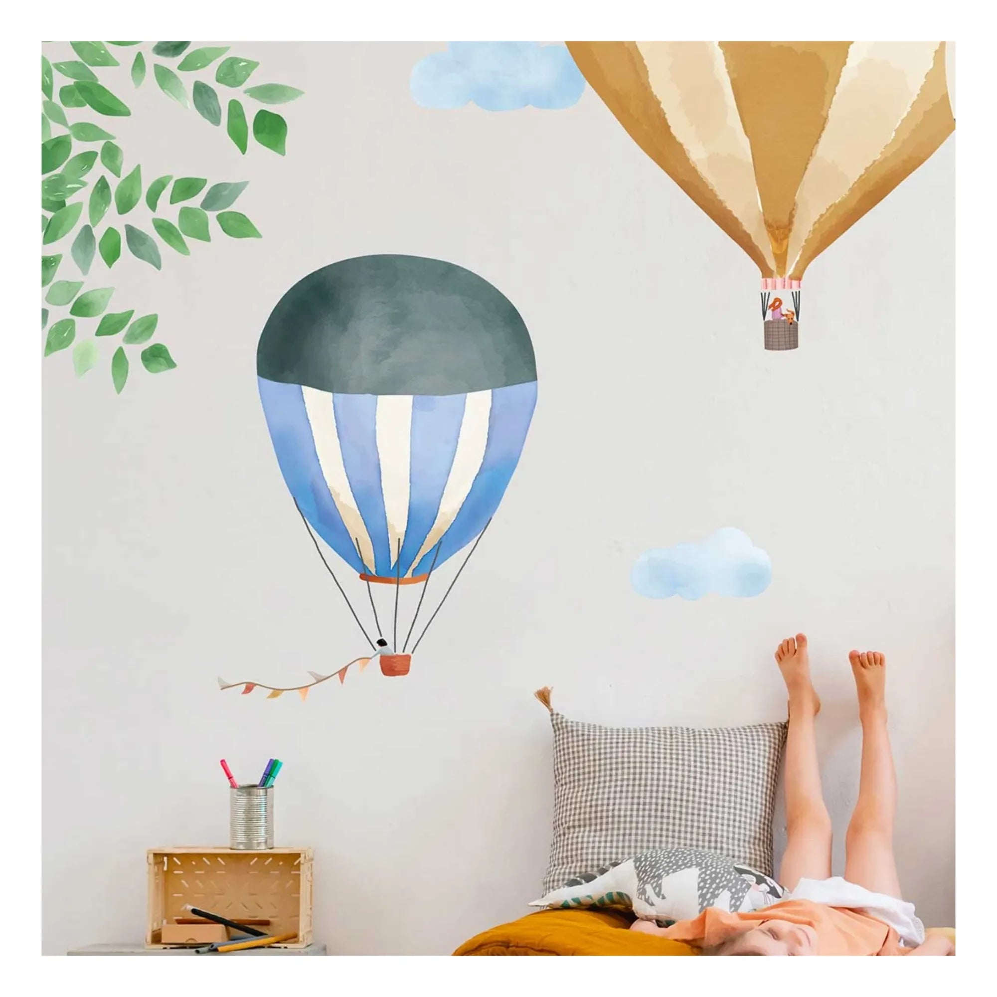 MIMI'lou - Watercolor Hot Air Balloon Sticker