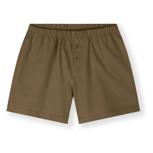 Gray Label - Organic Cotton Button Shorts | Khaki Brown