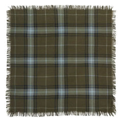 Bompard - Swann Tartan Kaschmir Mini-Schal | Olive