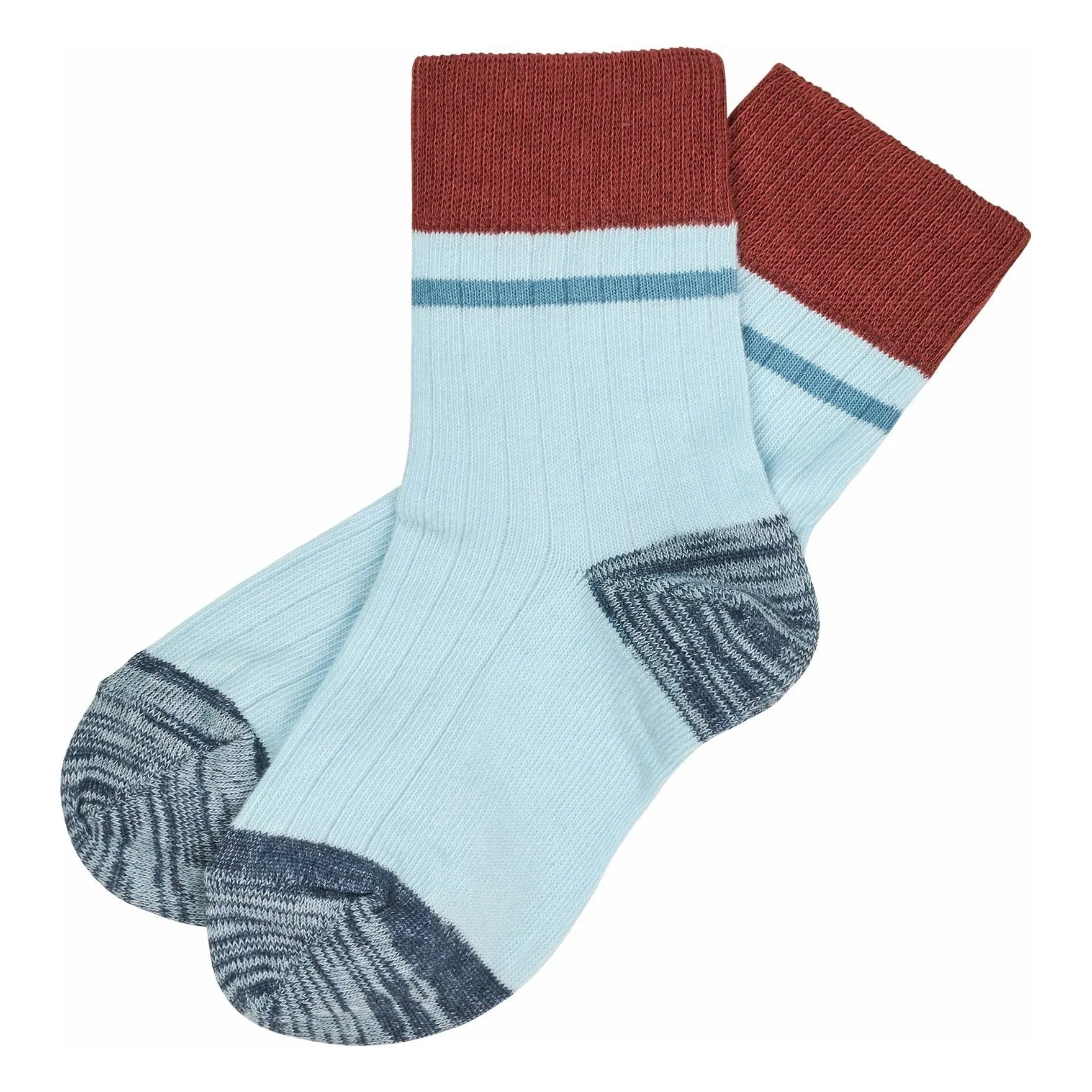 FUB - ColorBlock Extra Thin Mesh Socks | Light Blue