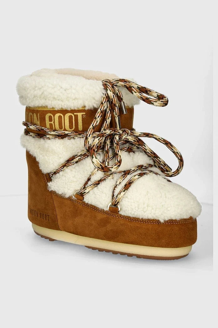 Moon Boot MB ICON LOW SHEARLING Süet Apre Ski Çizmesi