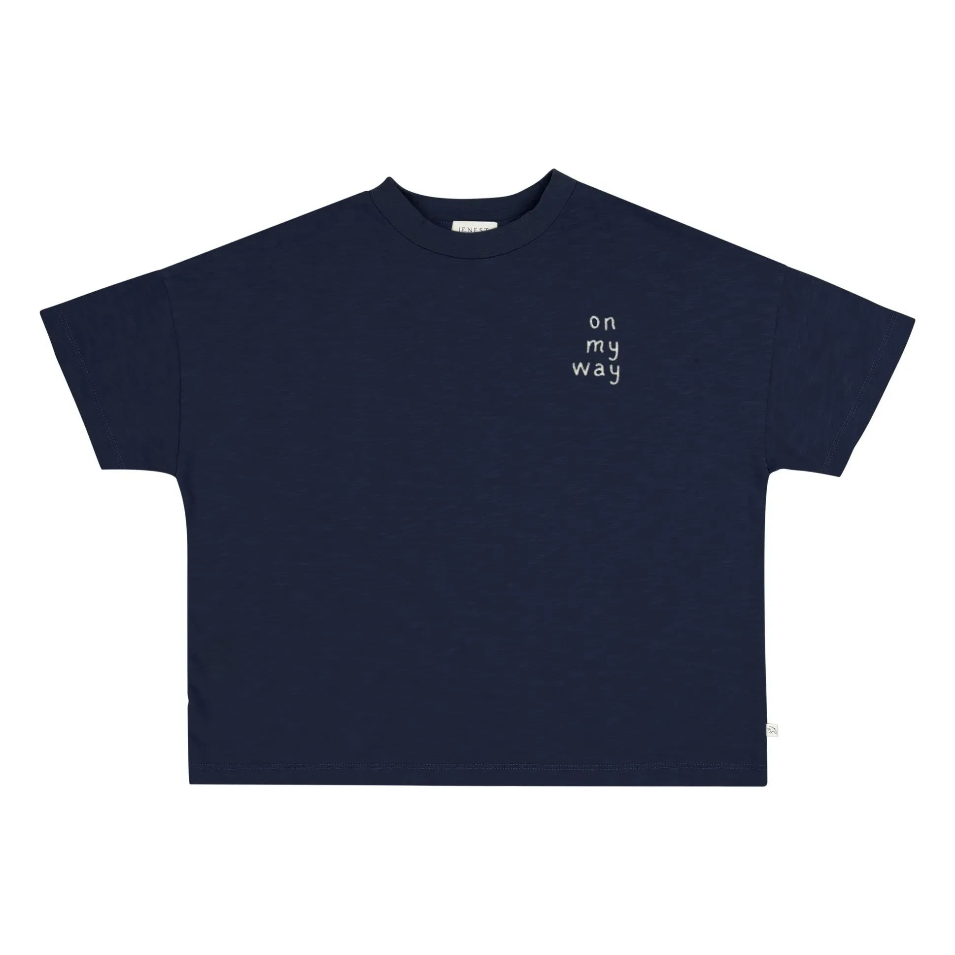 Jenest - Oversize T-Shirt Ben On my Way Organic cotton | Midnight blue