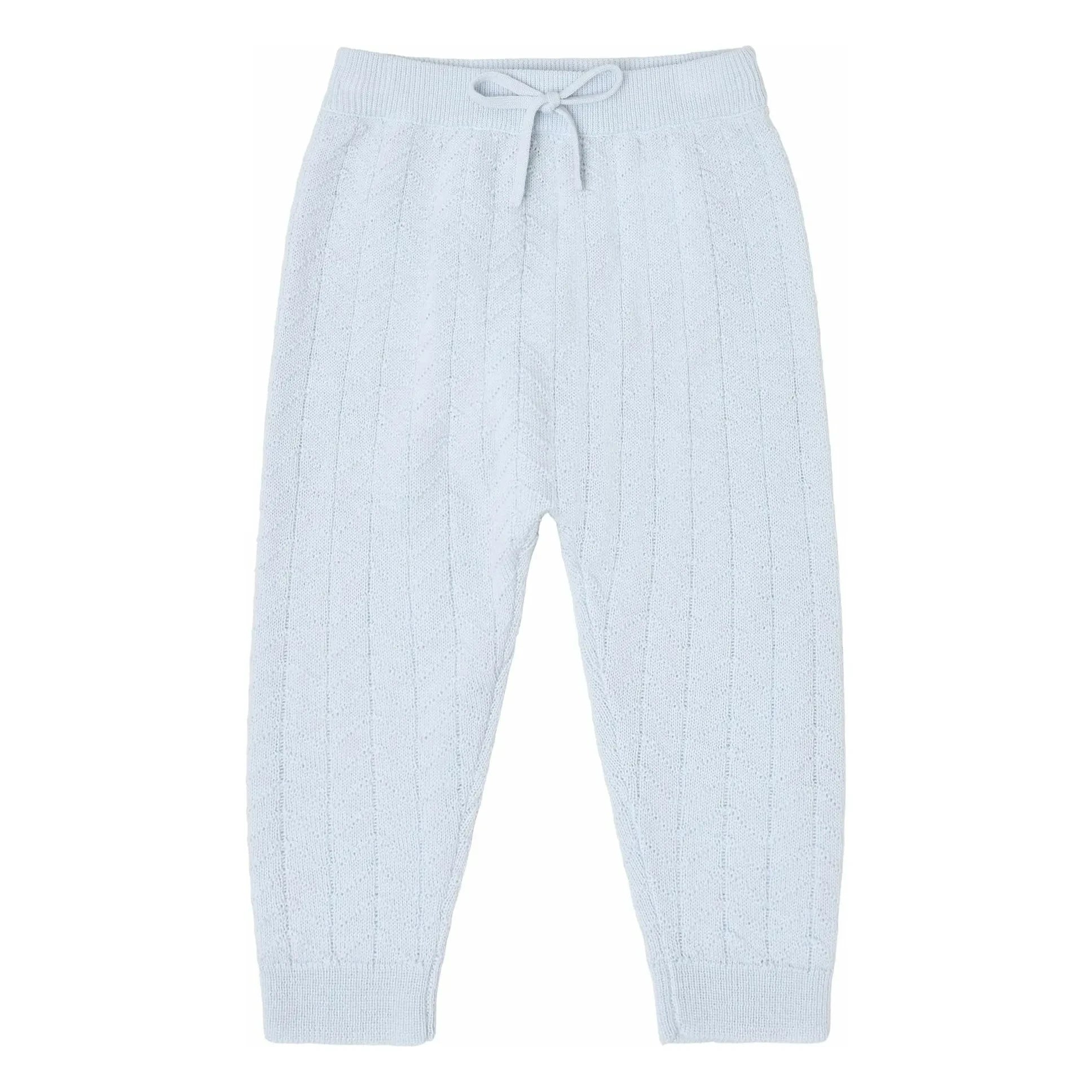 FUB - Zigzag Merino Yün Pantolon | Açık Mavi