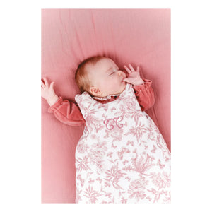 Tartine et Chocolat - Toile de Jouy Baby Sleep Suit | Peach