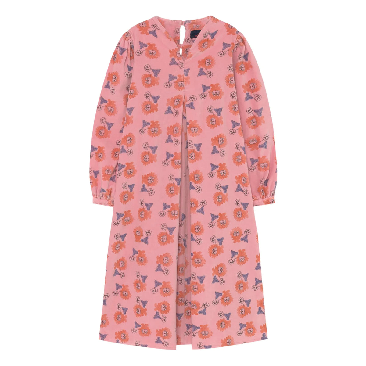 The Animals Observatory - Giraffen-Samtkleid | Rosa