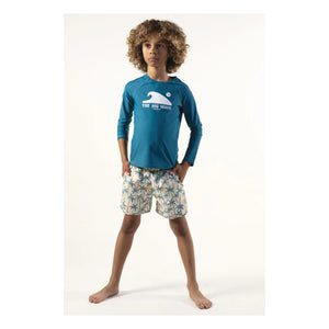Sunchild - Saco Bigwave UV Korumalı Tişört | Peacock Blue