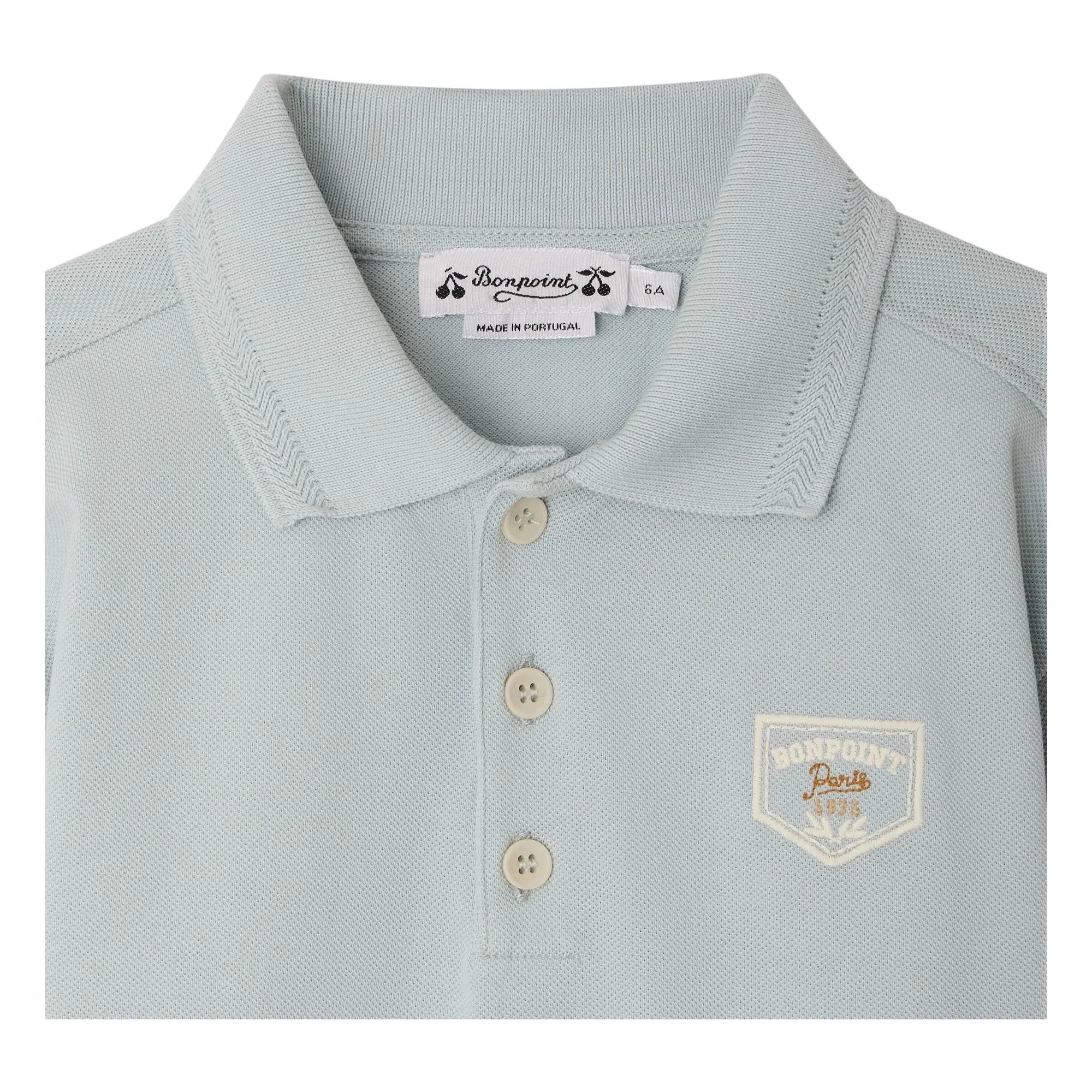 Bonpoint - Lorris organic cotton polo shirt | Light Blue