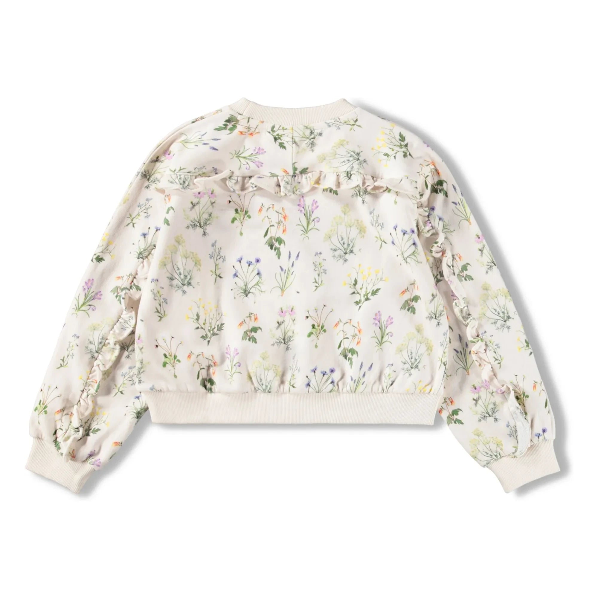 Molo - Mabel Fleuri organik pamuk sweatshirt | Ecru