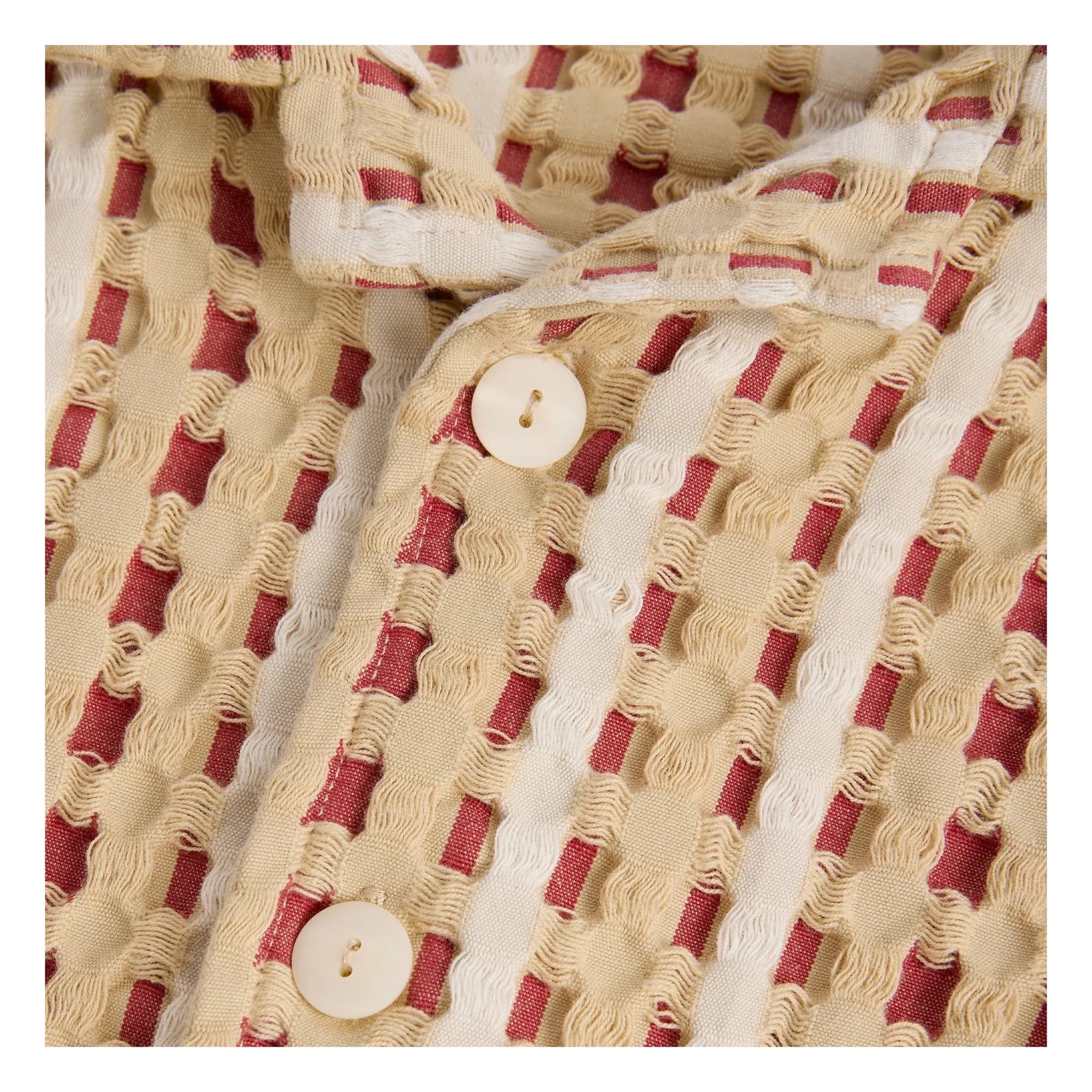 OAS - Lano Nicaro Waffelhemd | Rot