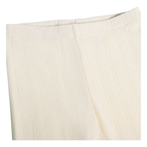 Molo - Sidse Leggings aus Bio-Baumwolle mit Rippbündchen | Elfenbein