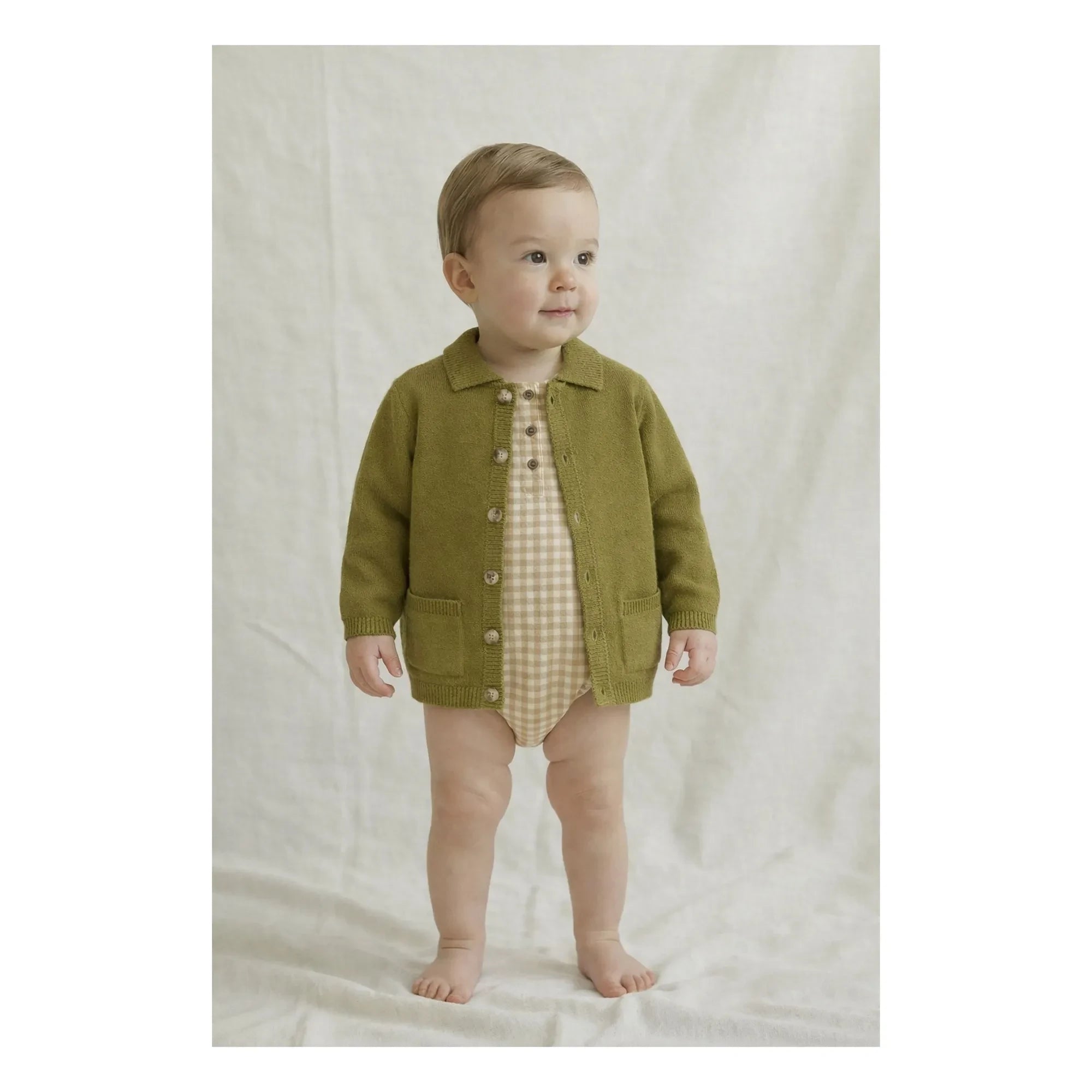 Lililotte - Cardigan Valentin Organic Cotton | Olive