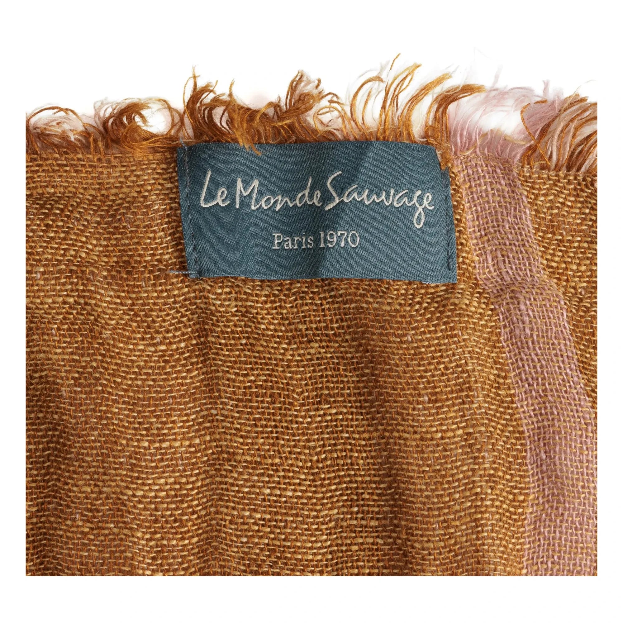 Le Monde Sauvage – Clyde Schal mit Kette | Senf