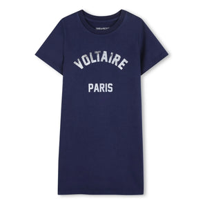 Zadig & Voltaire - T-Shirt-Kleid Paris | Dunkelblau