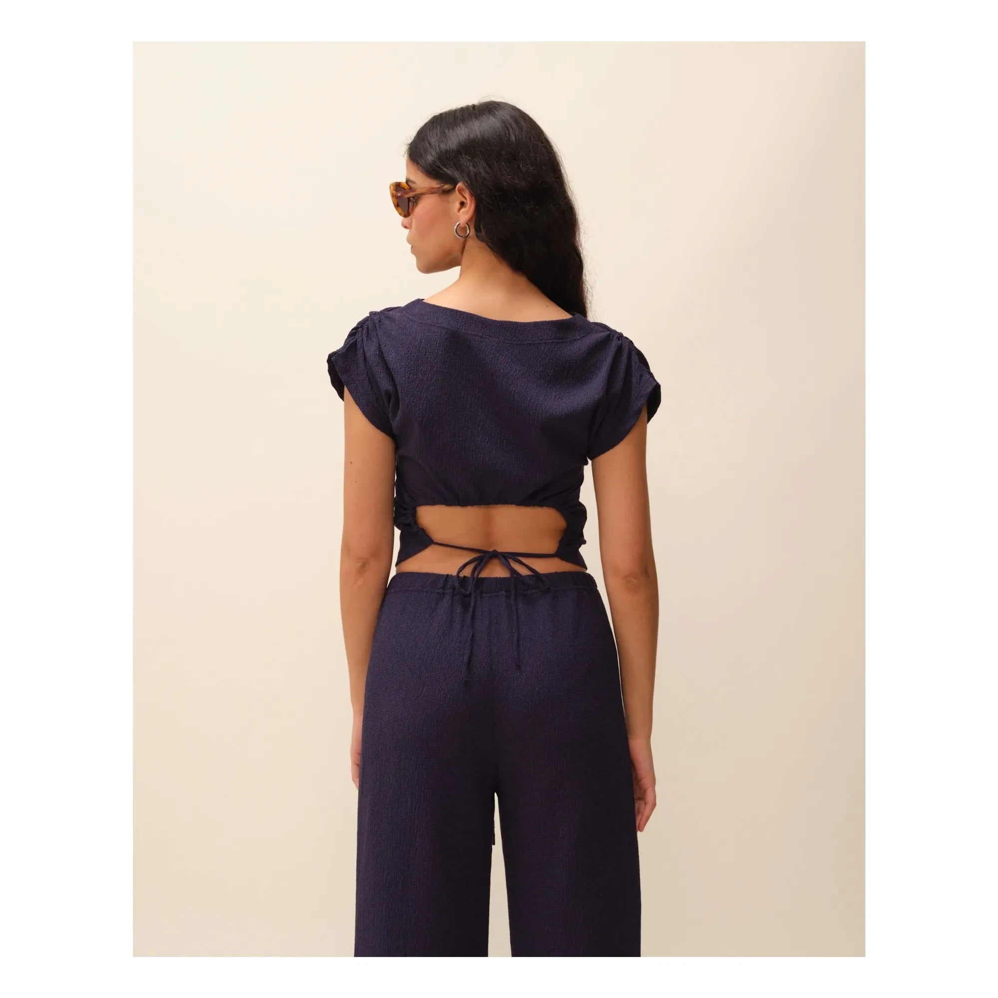 Nitah - Leila Top | Navy Blue