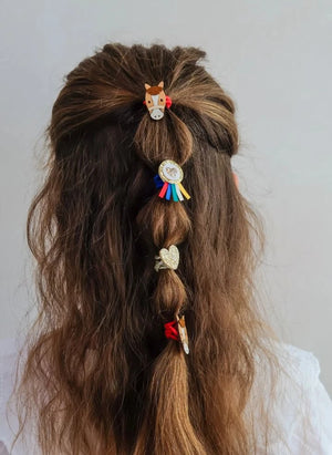 Mimi & Lula - 8-piece Ponytail Hair Tie Set | Beige