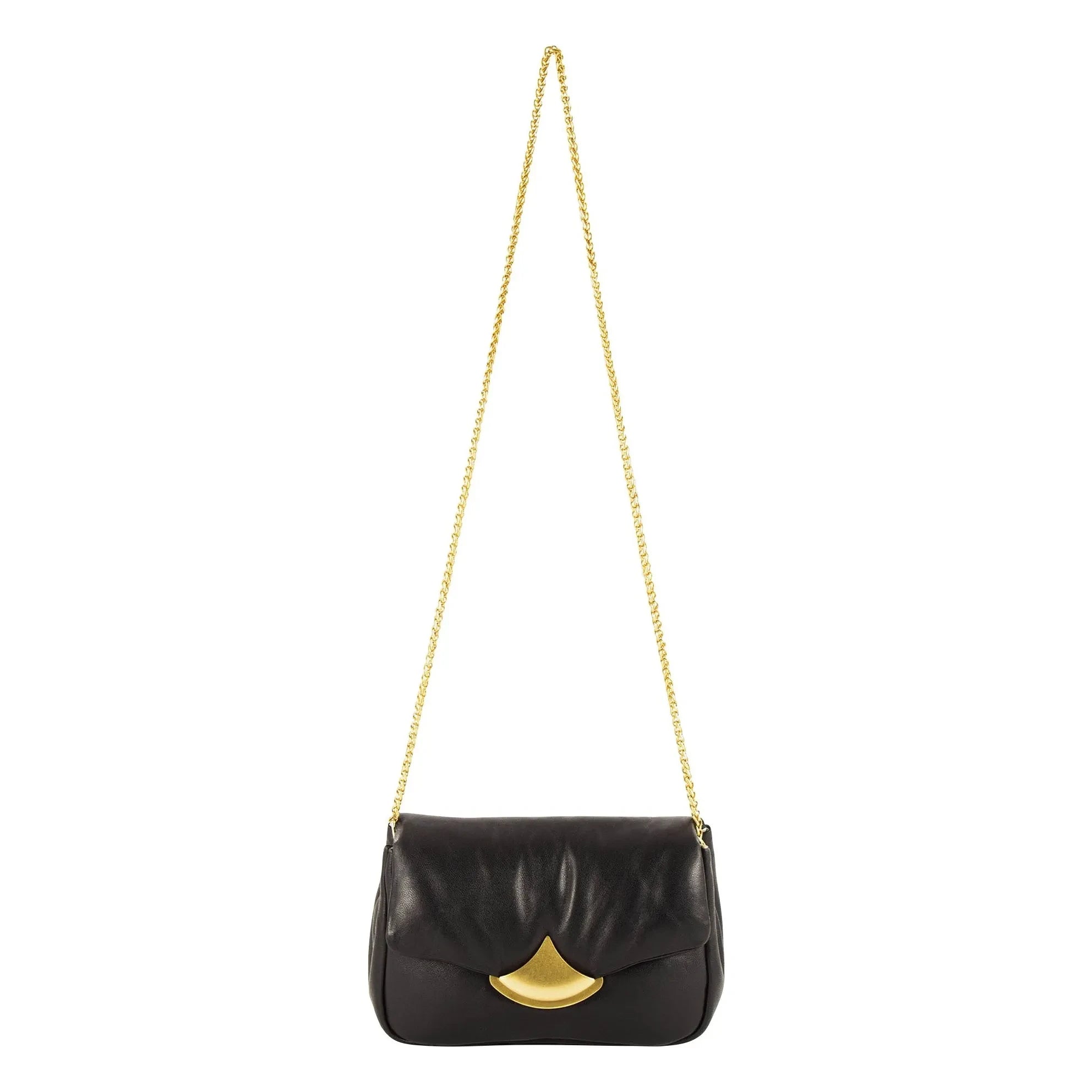 Sessùn - Diviluz Puffy Leather Bag | Black