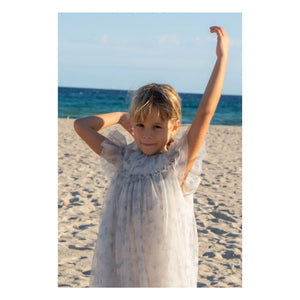 C'era Una Volta - Marisol Fleurie Kleid | Graublau