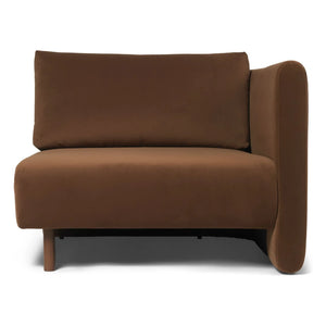 Ferm Living - Dase kadife sağ modül koltuk | Kahverengi