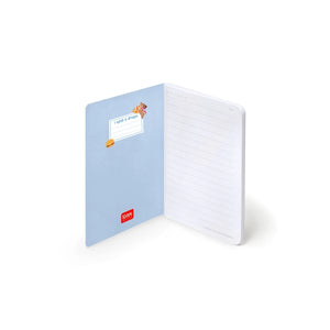 Legami - Resimli Sert Kapaklı Çizgili A6 Defter - Köpek