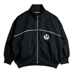 Mini Rodini - Recycled Fiber Patch Sweatshirt Jacket | Black