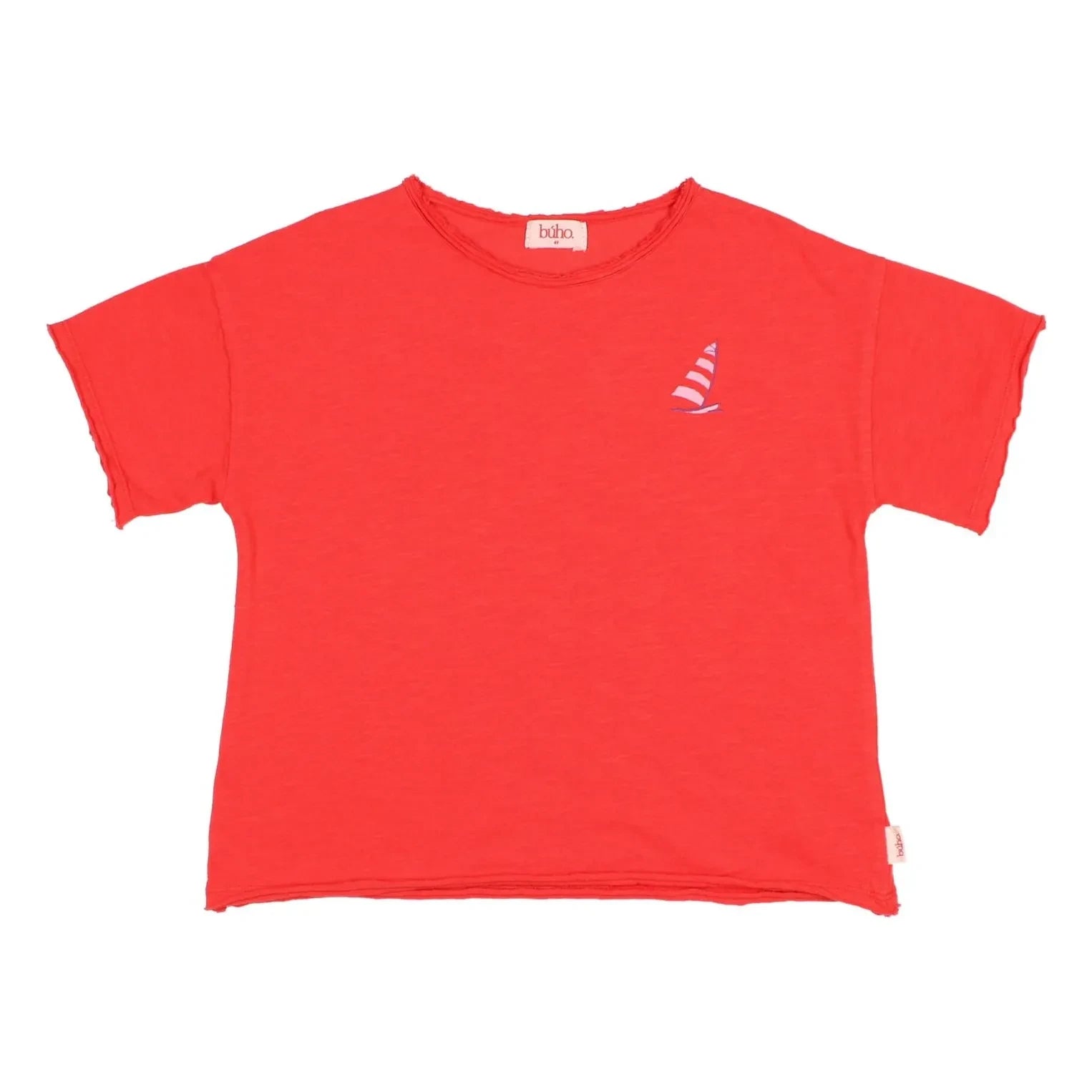 Búho - Waikiki T-Shirt aus Bio-Baumwolle | Rot