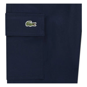 Lacoste - Organik Pamuk Kordonlu Kargo Pantolon | Lacivert